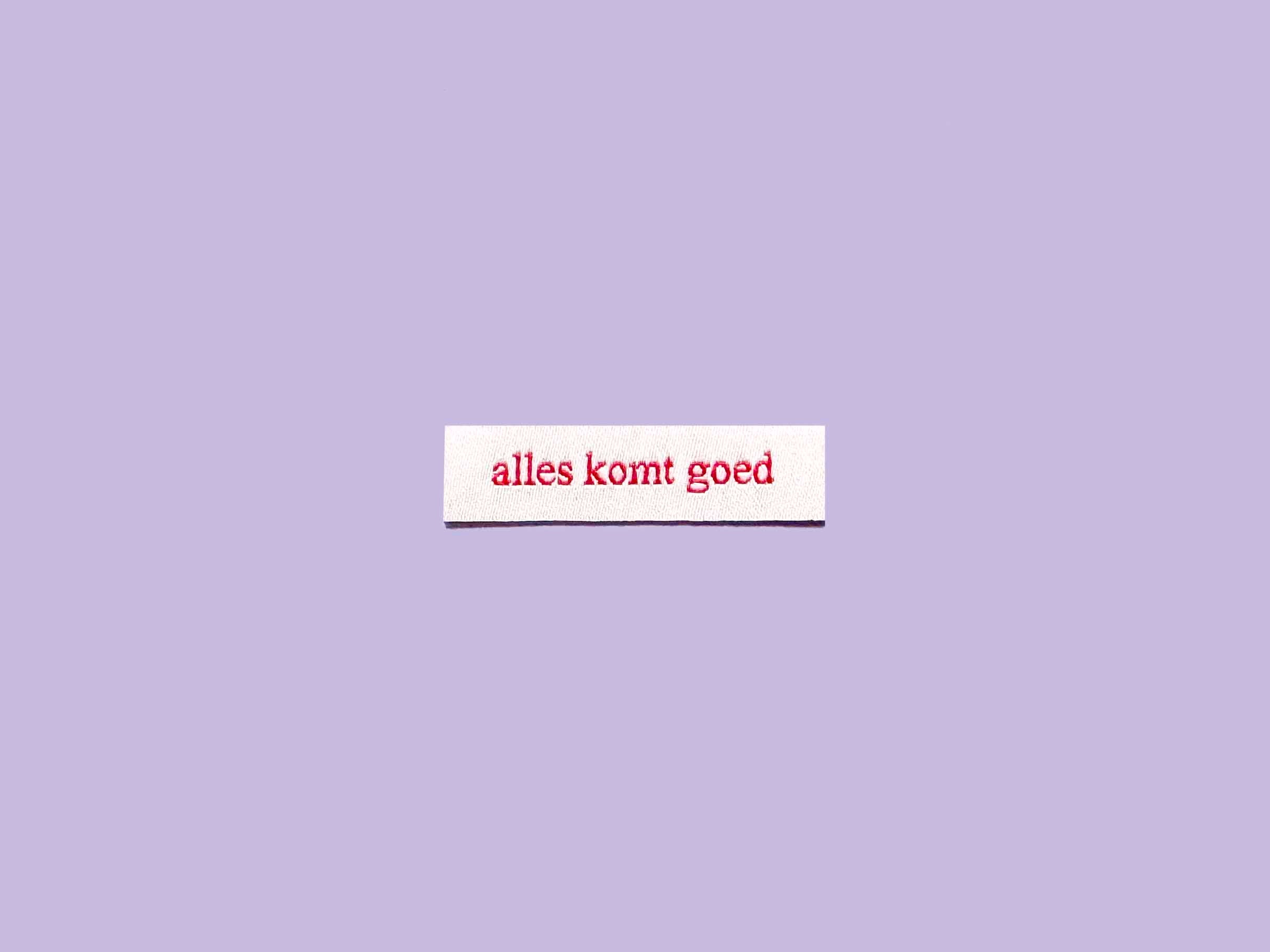 alles komt goed