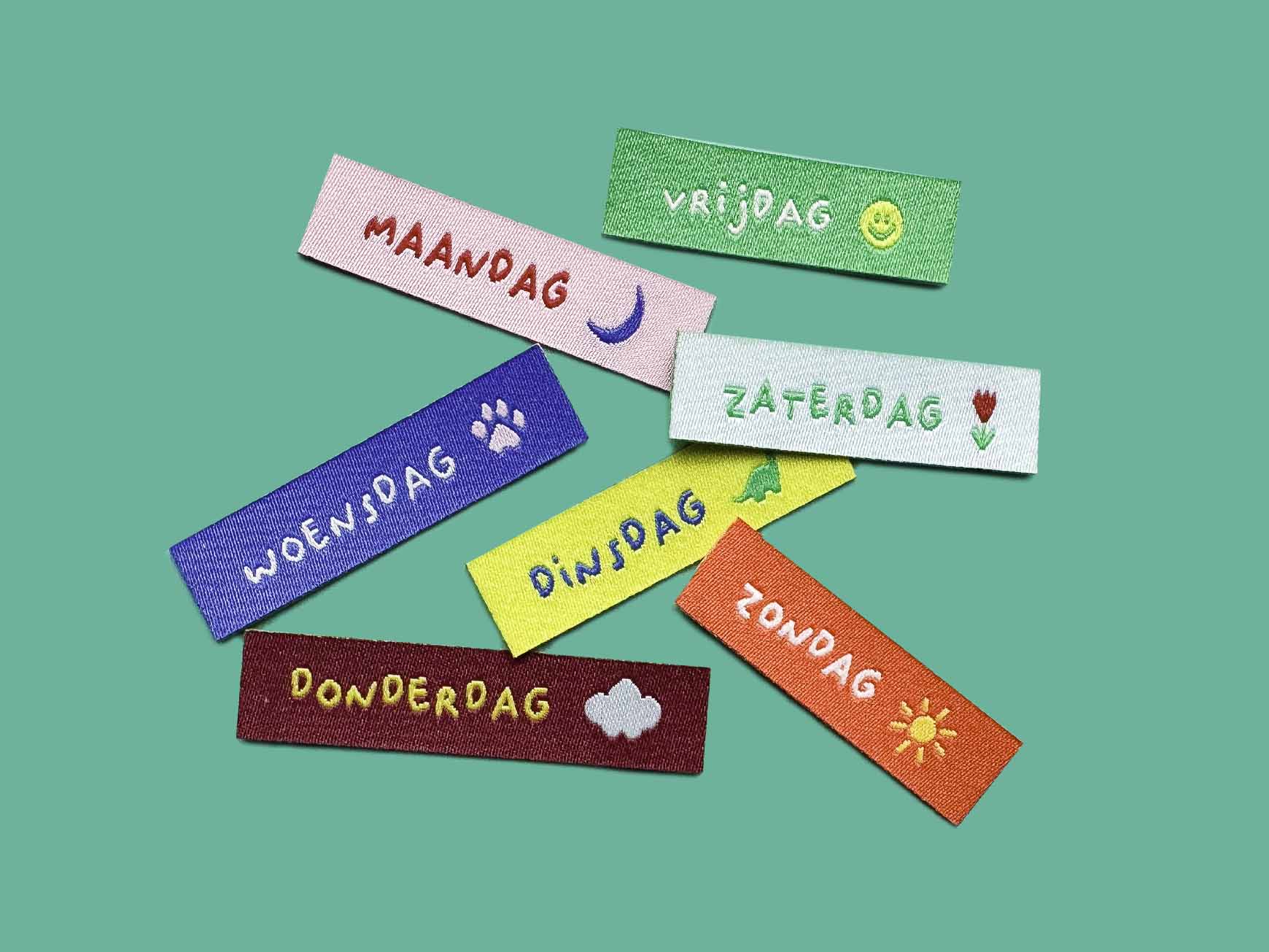 sorteerlabels - dag per dag