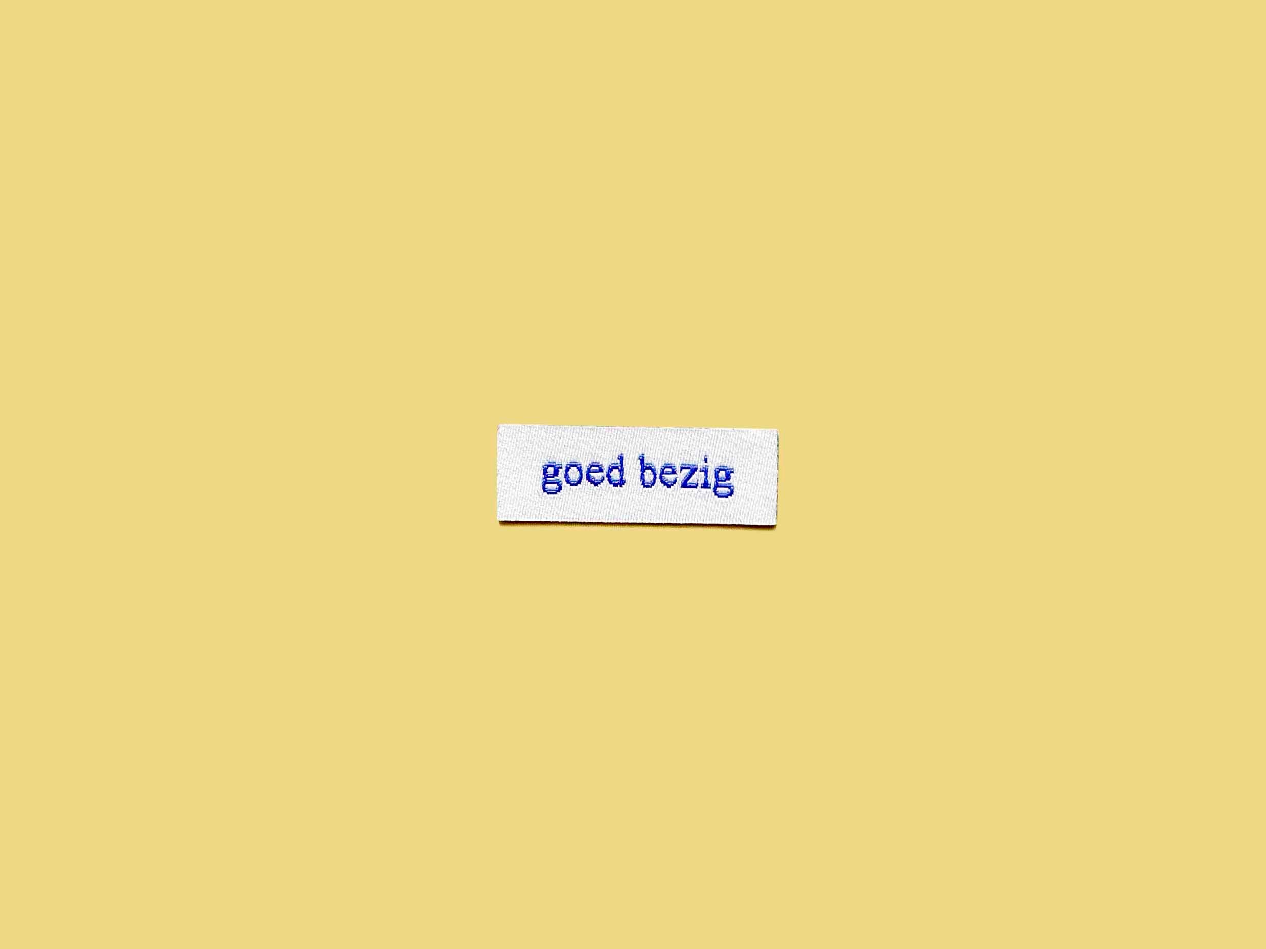 goed bezig