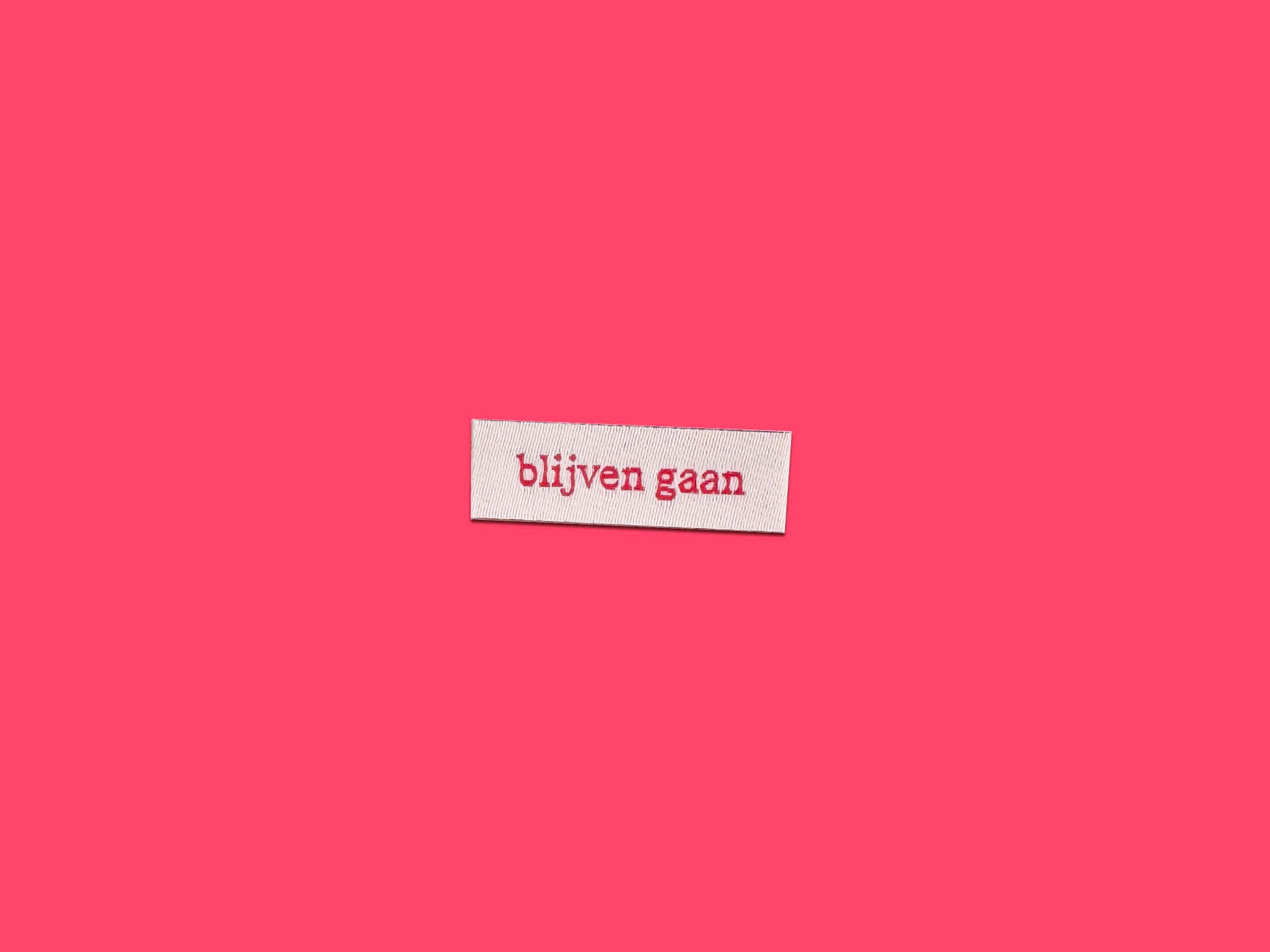 blijven gaan