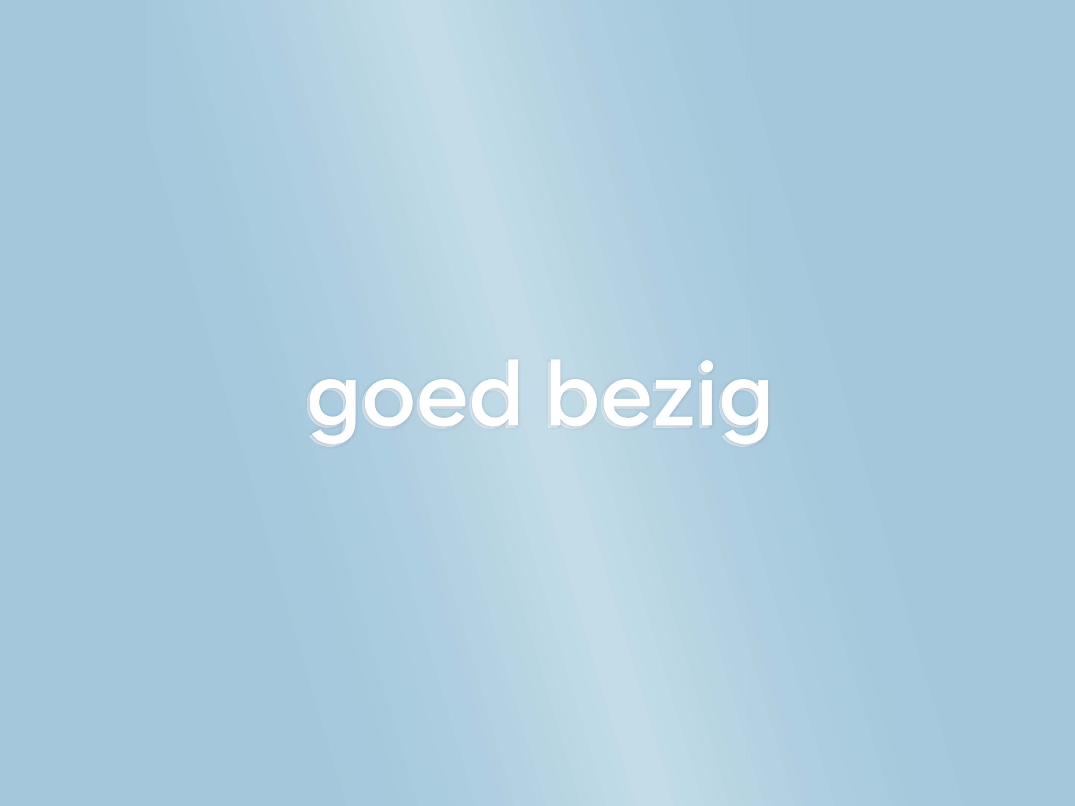 goed bezig